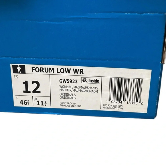 Mens Adidas Forum Low Goretex Wonder Mauve Size 12 - Picture 10 of 10